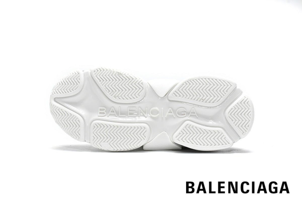 Balenciaga Triple S men's shoes women sneakers ¨C White & Grey