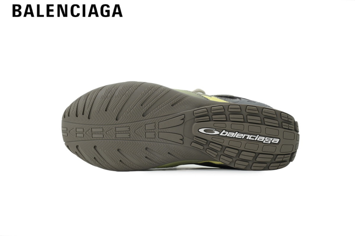 Balenciaga Skate men's shoes women sneakers¡ª Grey, Blue & Yellow