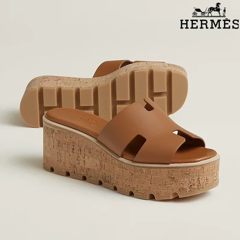 Herm¨¨s Eze Brown Wedge Sandal