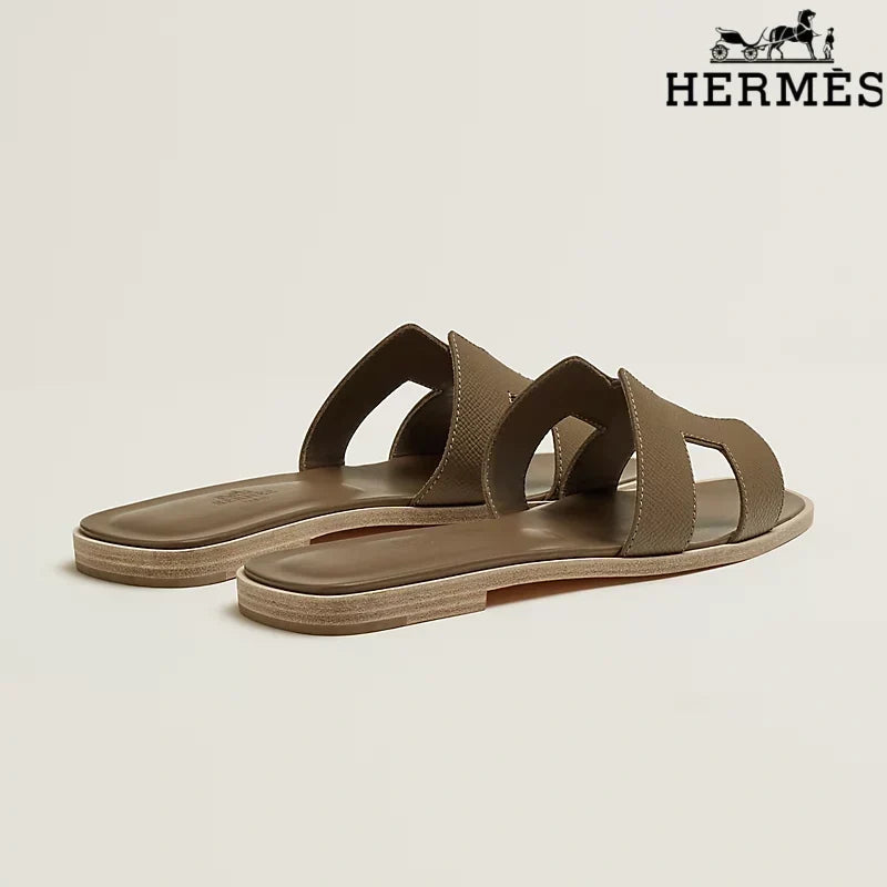 Herm¨¨s Oran Taupe Flat Sandal