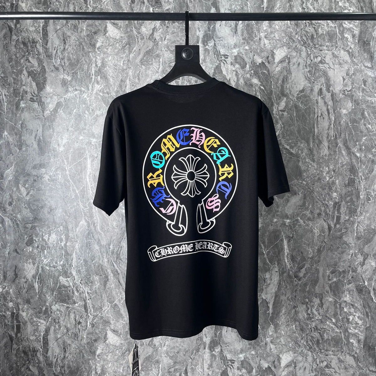 Chrome Heart T Shirts Cross Horseshoe Print Embroidery T-Shirt Short Sleeve