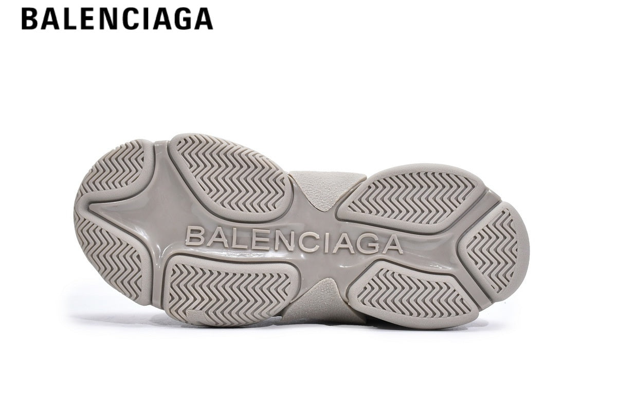 Balenciaga Triple S men's shoes women sneakersr ¡ª Light Grey, All-Over Logo