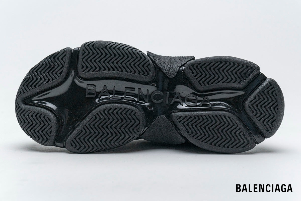 Balenciaga Triple S men's shoes women sneakers ¨C Black Allover Logo