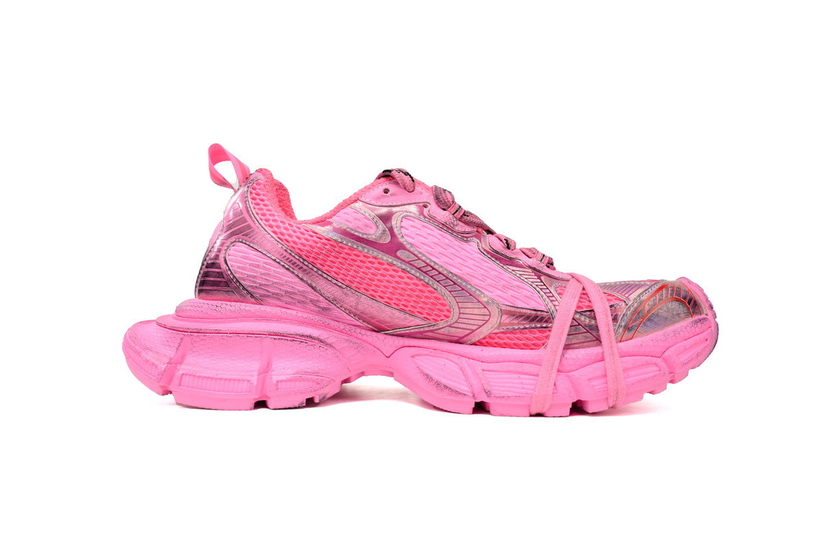 Balenciaga 3XL  men's shoes Track Sneaker ¨C Low-Top Chunky Sole balenciaga runners pink