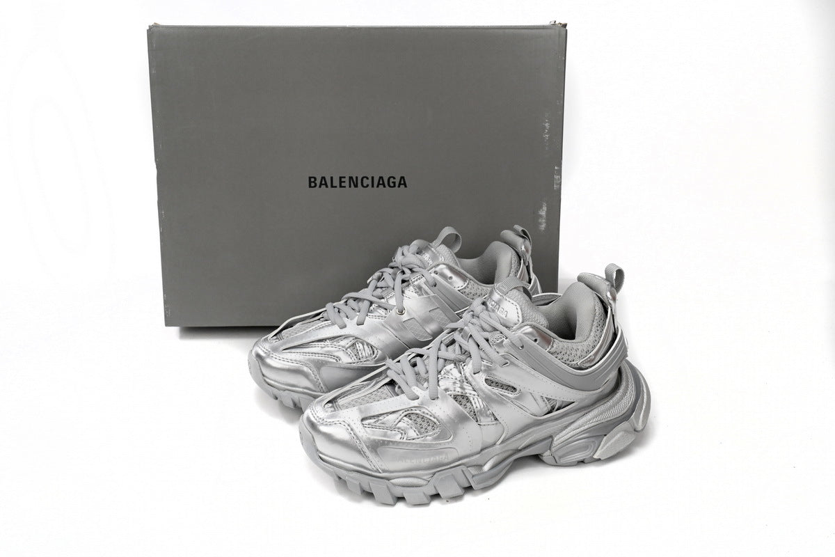 Balenciaga men's shoes Track Sneaker   balenciaga runners Silvery-white