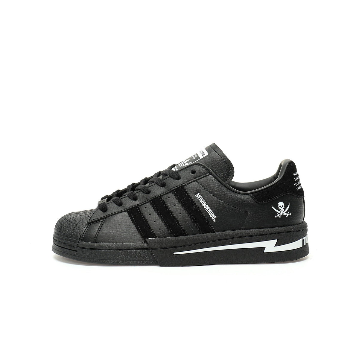 Adidas Originals Superstar Neighborhood ¨C Black Leather Low-Top Sneakers