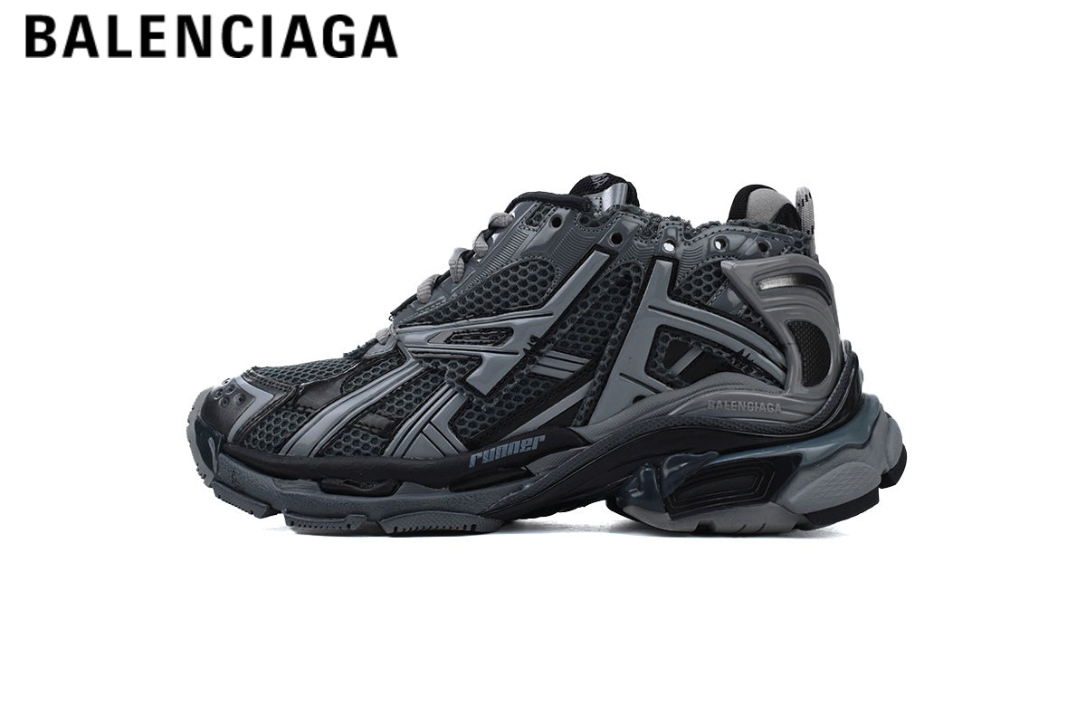Balenciaga Runner men's shoes  women sneakers ¡ª Black / Gray