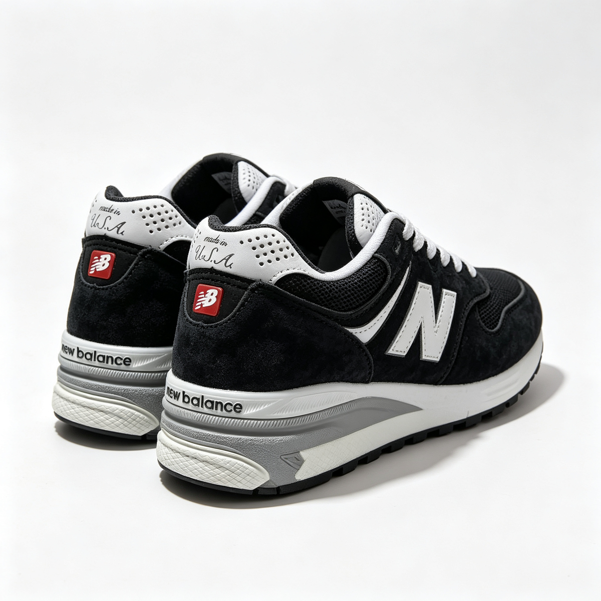 New Balance 990v3 Black White Made in USA Women's & Men's Retro Sneakers