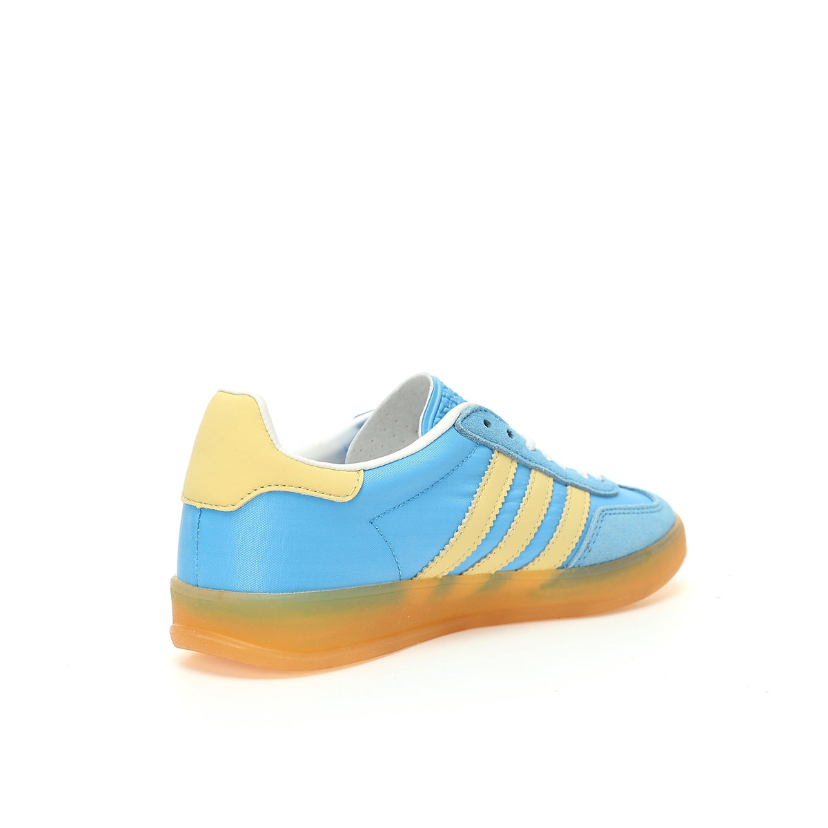 Adidas Originals Gazelle Indoor ¨C Light Blue / Yellow Gum Suede Low-Top Sneakers