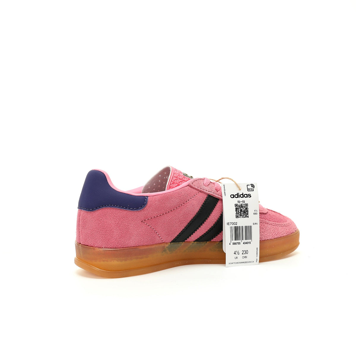 Adidas Originals Gazelle Indoor ¨C Pink / Black / Purple Gum Suede Low-Top Sneakers