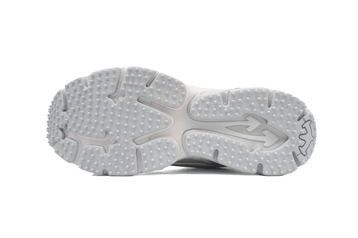 Off-White Be Right Back Women's Men's Shoes | White & Silver Mesh Retro Sneakers