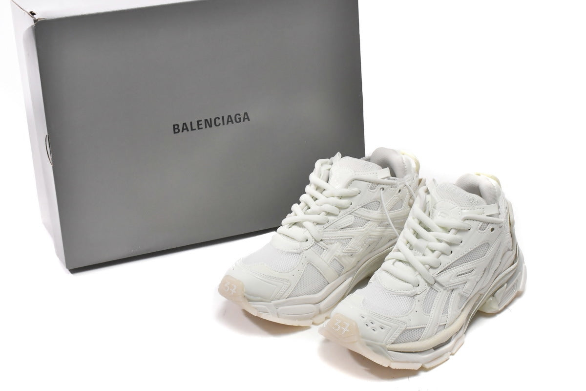 Balenciaga men's shoes Track Runner Sneaker ¨C Distressed Low-Top balenciaga runners  White