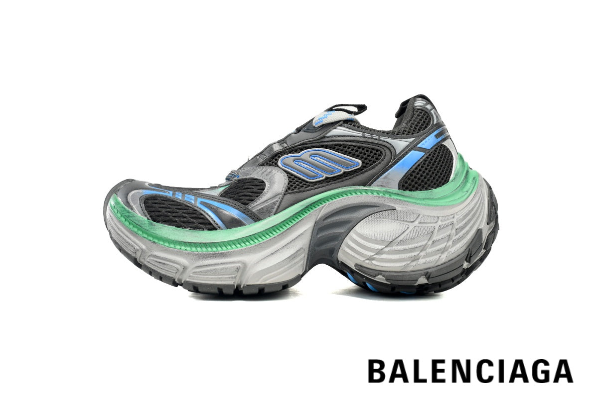 Balenciaga Runner men's shoes  women sneakers ¨C Black, Blue & Green