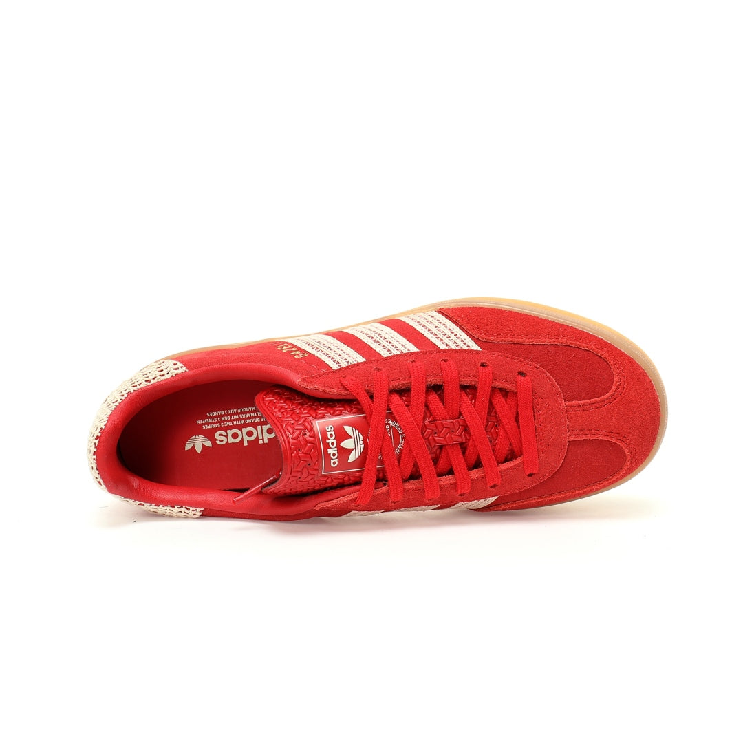 Adidas Originals Gazelle Indoor ¨C Red Crochet / Beige Gum Low-Top Sneakers