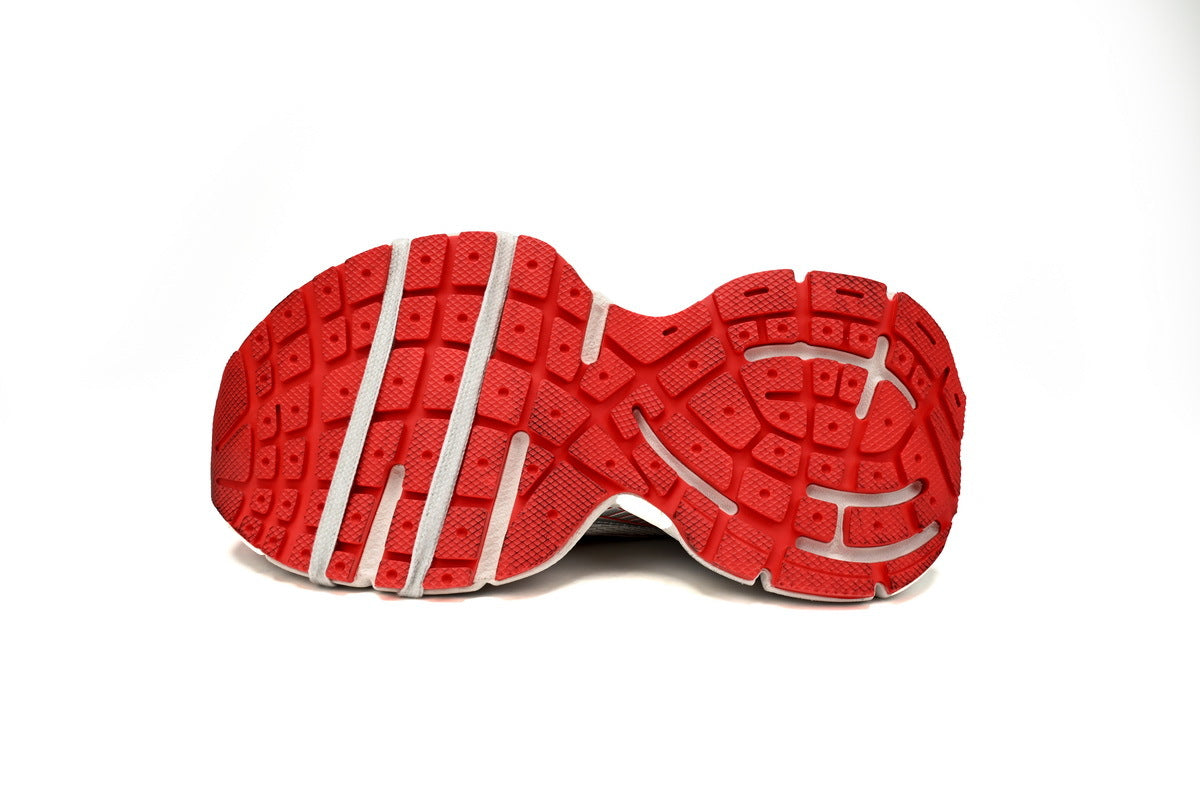 Balenciaga 3XL  men's shoes Track  Sneaker ¨C Low-Top Chunky Sole  balenciaga runners White and Red