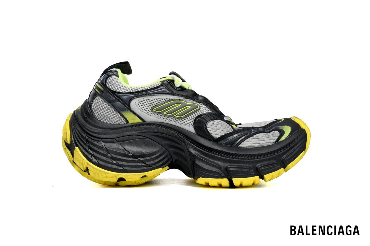 Balenciaga 10XL men's shoes  women sneakers ¨C Black, Grey & Yellow