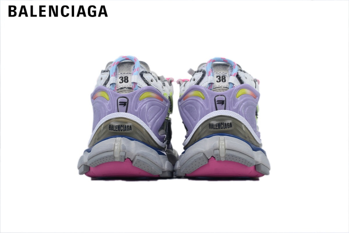 Balenciaga Runner men's shoes  women sneakers ¡ª Purple / Green / Pink