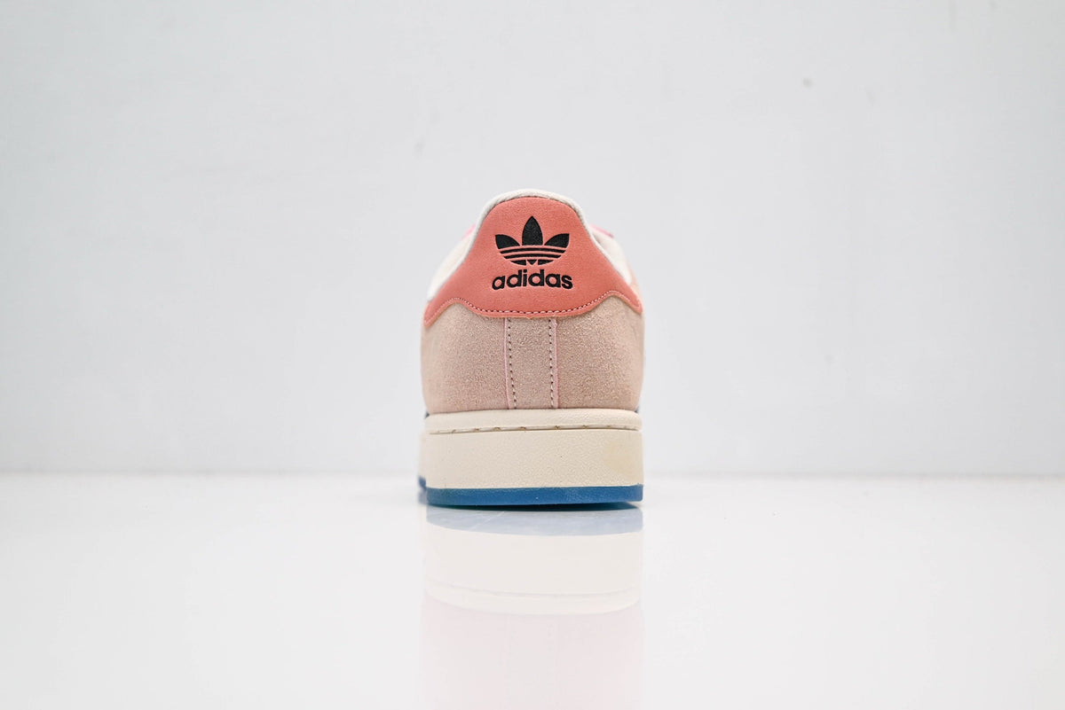adidas Originals Superstar ¨C Pink Suede with Black 3-Stripes & Blue Outsole