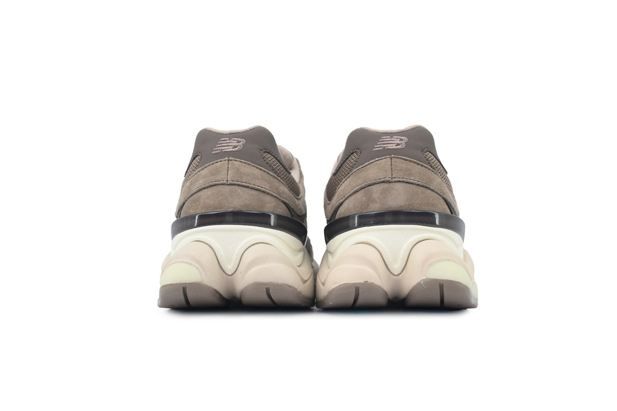 New Balance 9060 Women's & Men's Taupe Brown & Cream Chunky Retro Sneakers