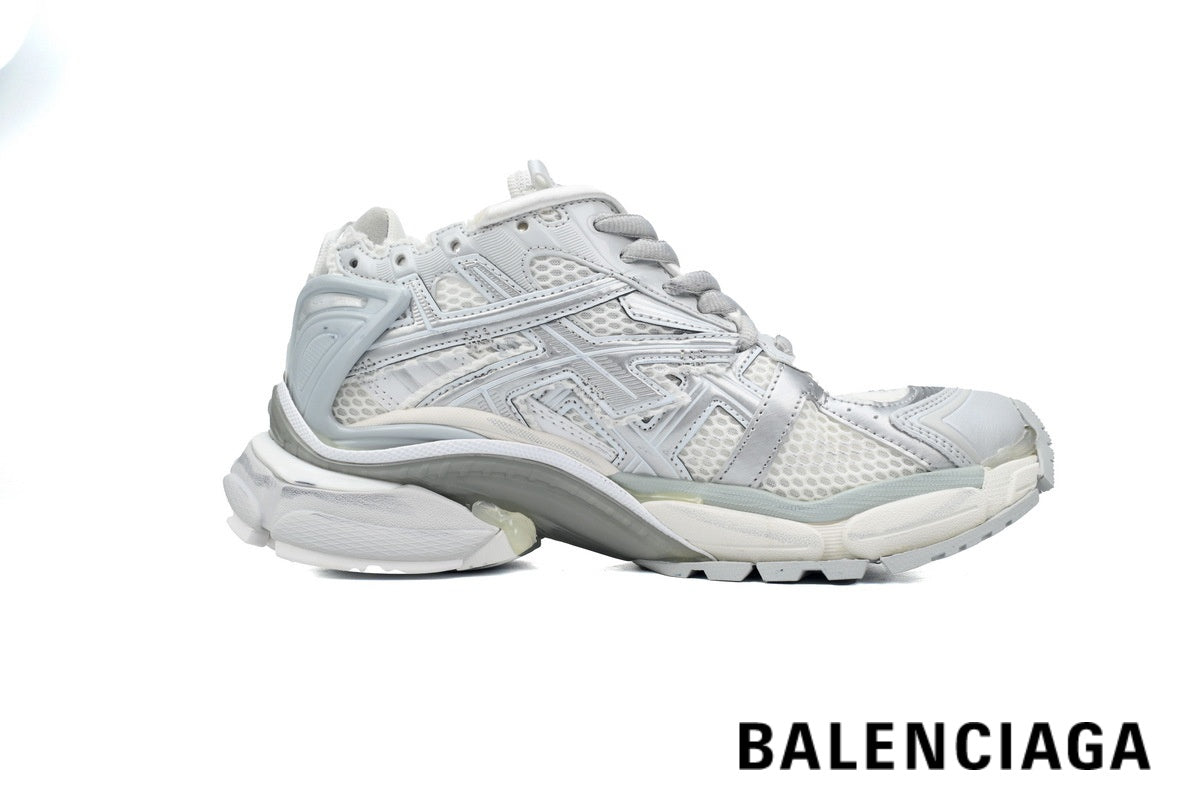 Balenciaga Runner men's shoes  women sneakers¨C White & Silver