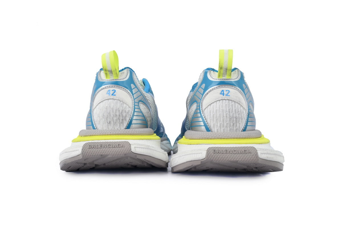 Balenciaga  men's shoes Track 3XL Sneaker ¨C Low-Top Chunky Sole runners Blue-to-yellow gradient