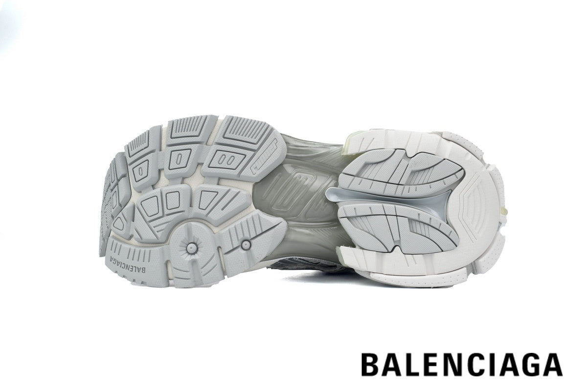 Balenciaga Runner men's shoes  women sneakers¨C White & Silver