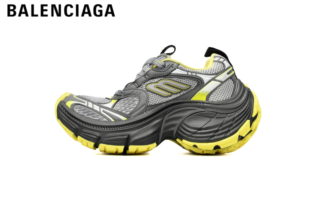Balenciaga Cargo men's shoes  women sneakers¡ª Dark Gray / Yellow