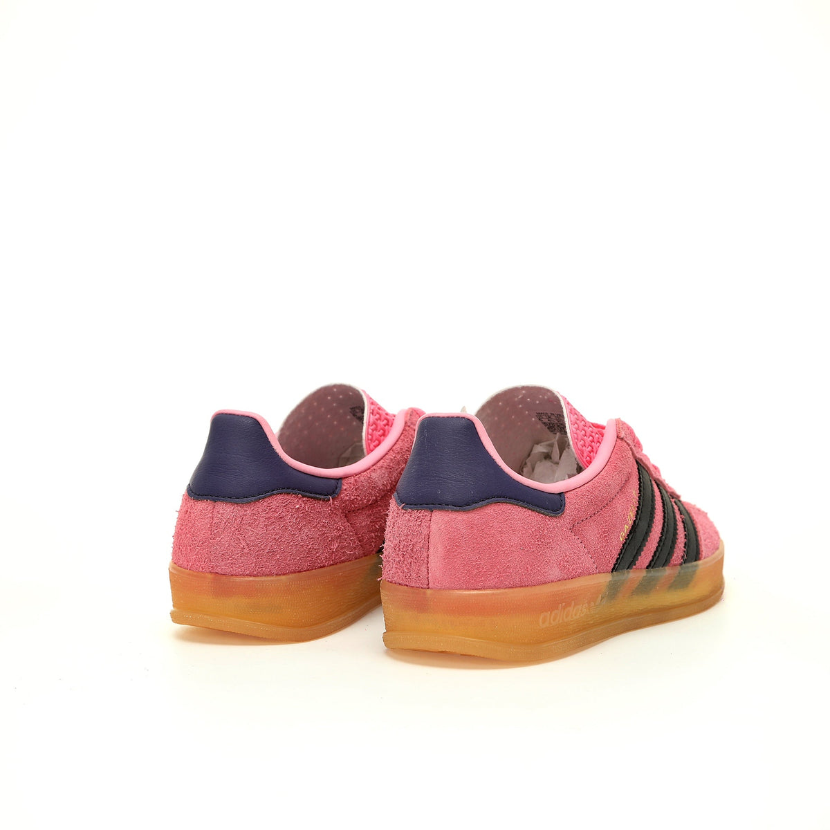 Adidas Originals Gazelle Indoor ¨C Pink / Black / Dark Purple Gum Suede Low-Top Sneakers