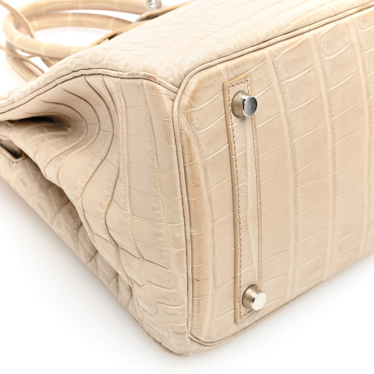 Matte Niloticus Crocodile Birkin 30 Parchemin