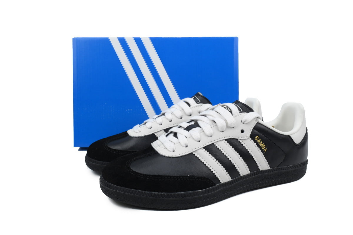 adidas samba  women's shoes  men's samba sneakers adidas samba black OG ¨C Classic Leather Sneakers