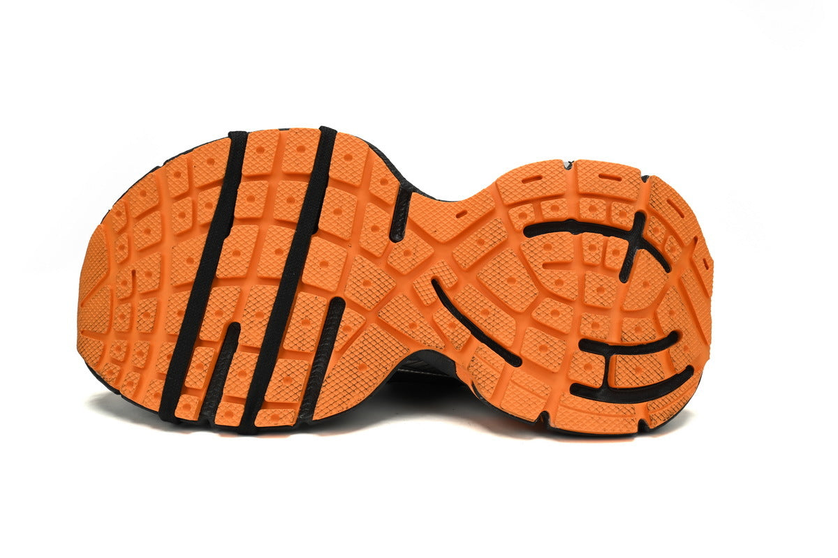 Balenciaga 3XL  men's shoes Track Sneaker ¨C Low-Top Chunky Sole  balenciaga runners Black Orange