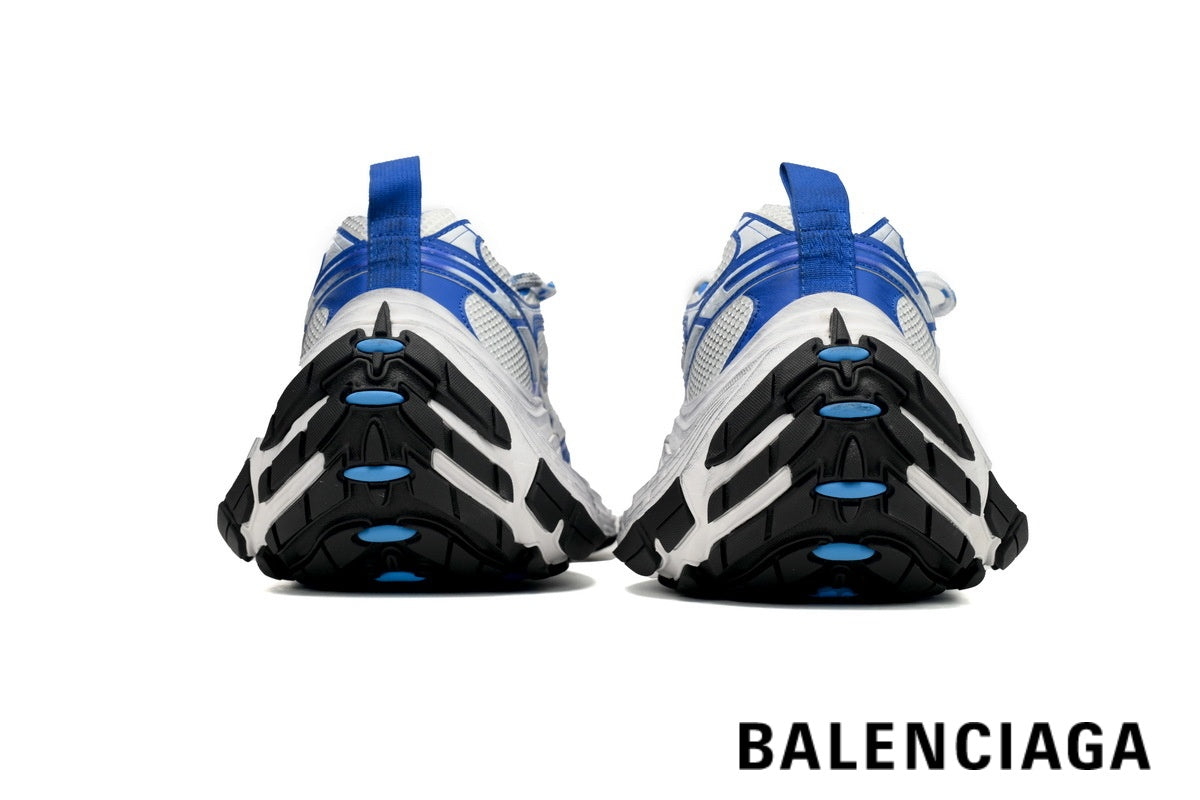 Balenciaga Runner men's shoes  women sneakers ¨C White & Blue