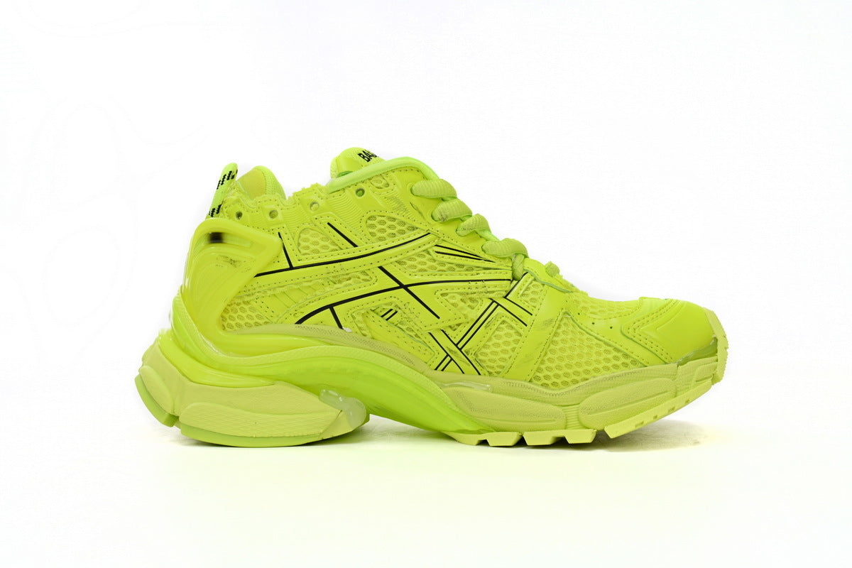 Balenciaga men's shoes Track Runner Sneaker ¨C Distressed Low-Top  balenciaga runners Pale yellow