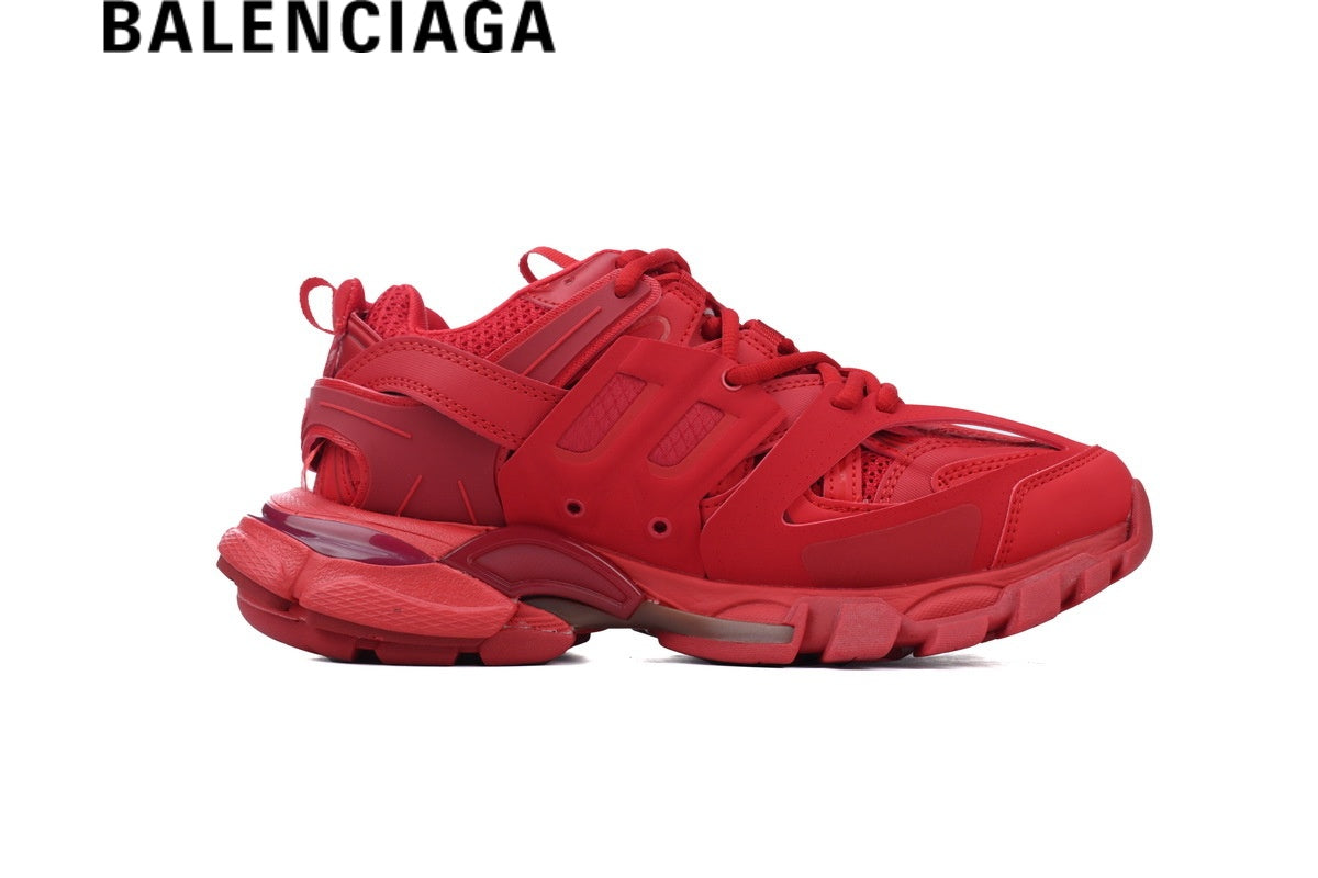 Balenciaga Track men's shoes  women sneakers in All Red