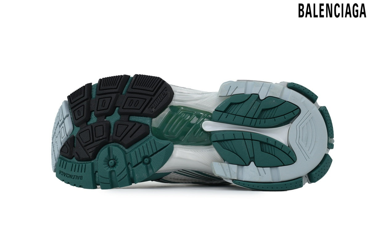 Balenciaga Runner men's shoes  women sneakers¨C White, Green & Blue (Premium)