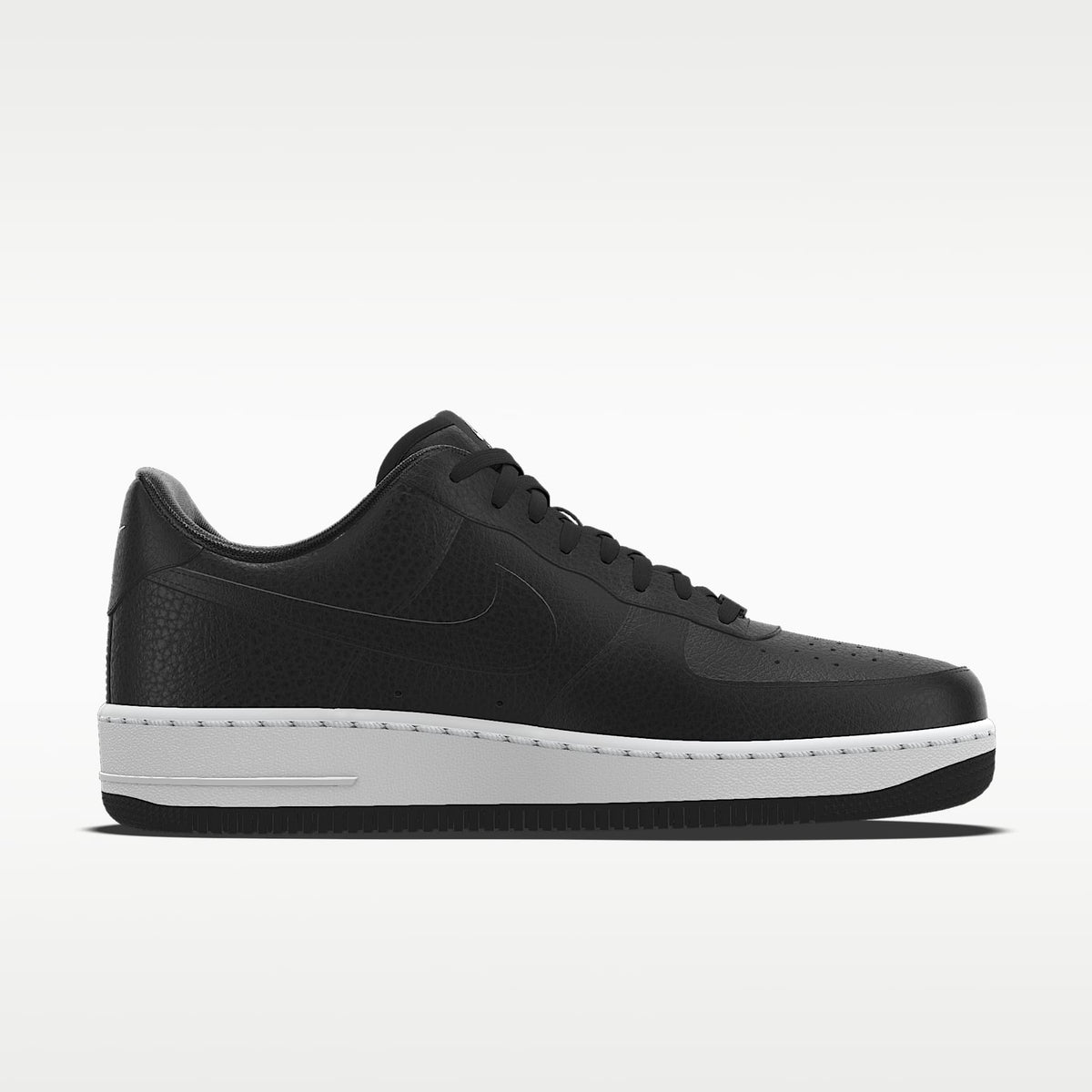Nike Air Force 1 '07 Black White Contrast Sole Sneakers mens low top shoes