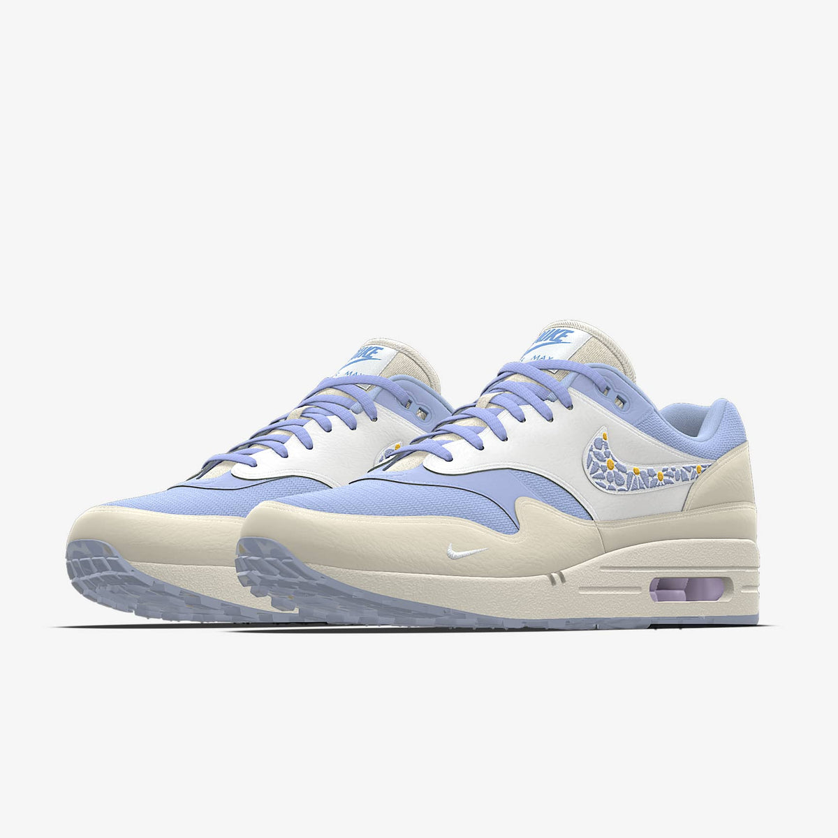 Nike Air Max 1 By You ¨C Light Blue/Cream/Lilac Custom Sneaker