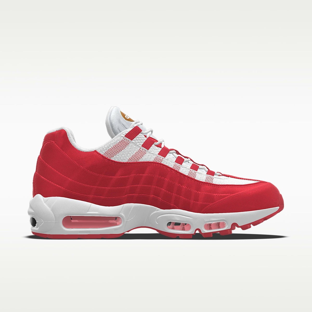 Nike Air Max 95 ¨C White / Red Mesh Athletic Sneakers