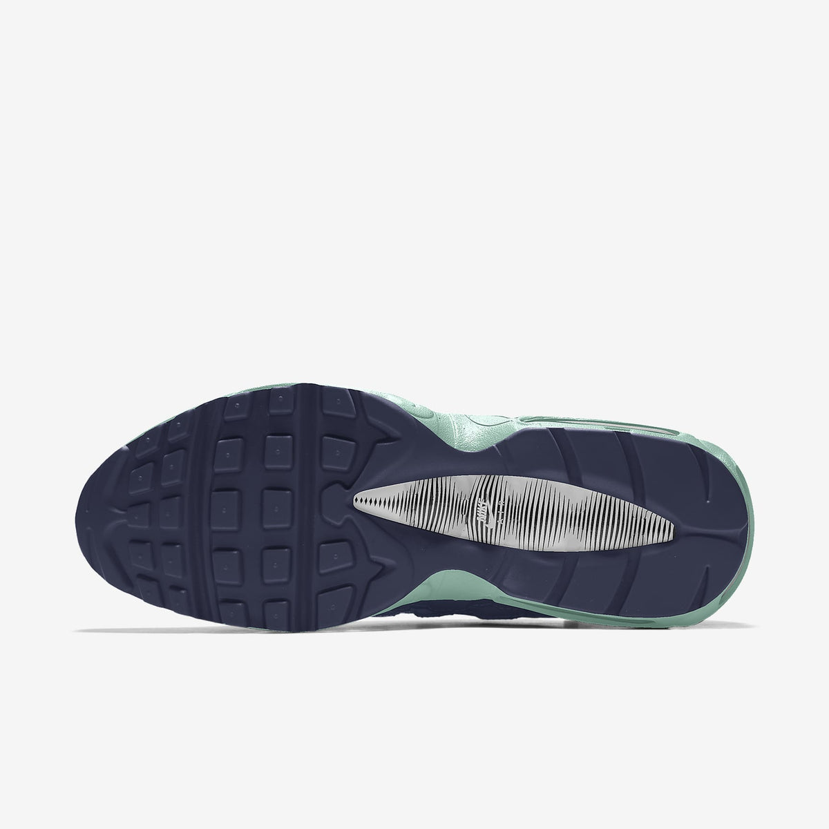Nike Air Max 95 ¨C Navy / Teal / Green Mesh Athletic Sneakers