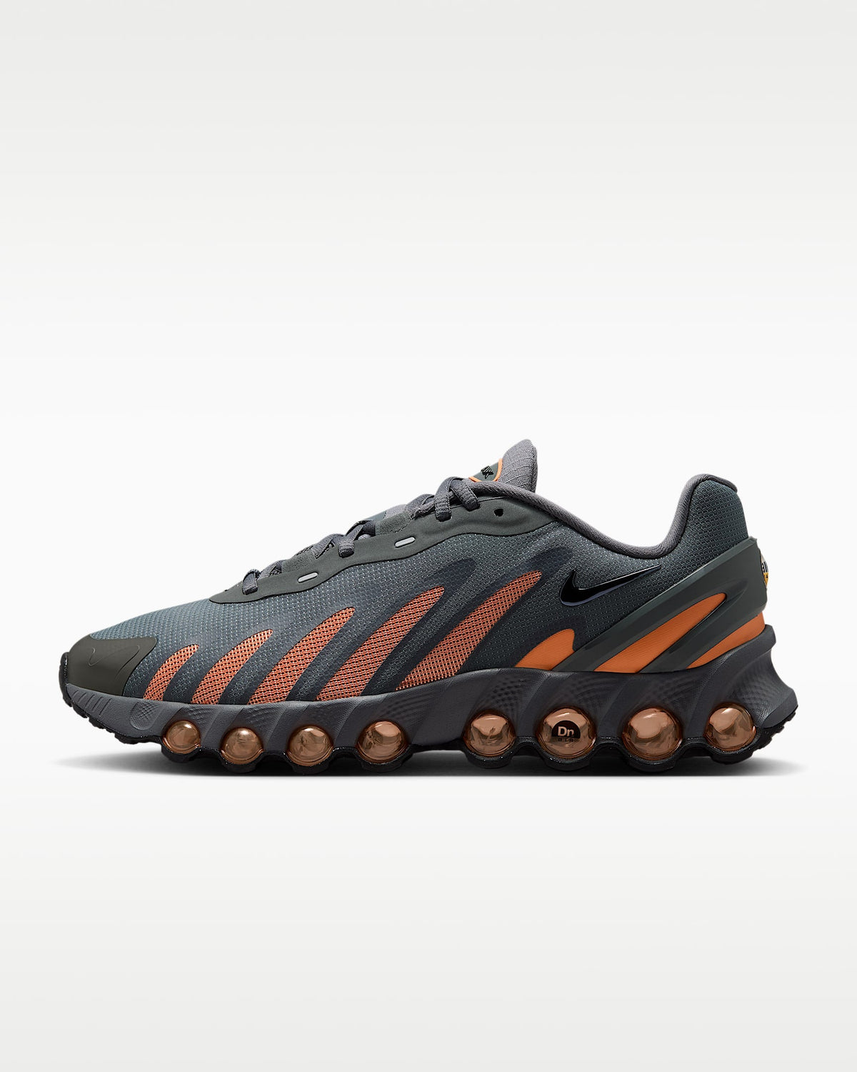 Nike Air Max DN Roam ¨C Grey / Orange Mesh Athletic Sneakers