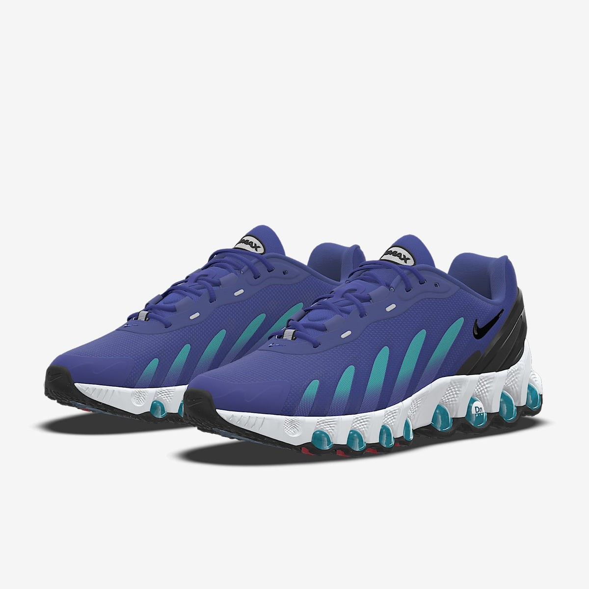 Nike Air Max DN By You ¨C Purple/Teal/Black/White Custom Sneaker