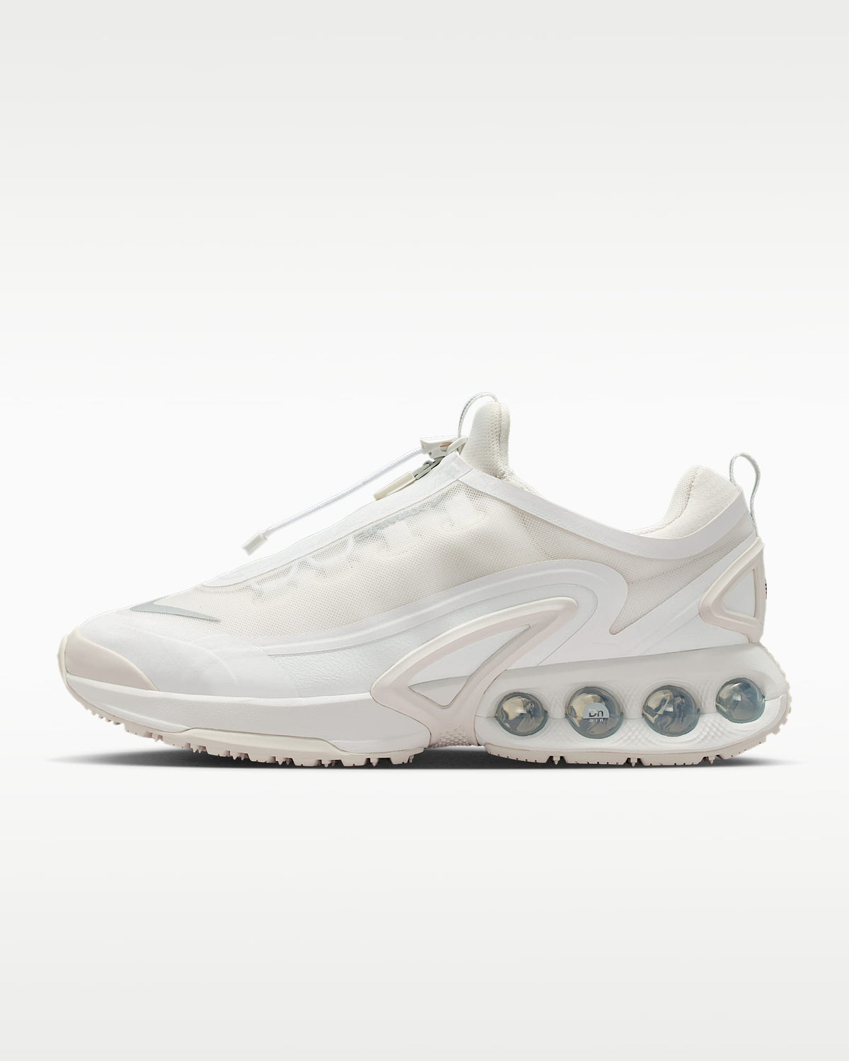 Nike Air Max DN Roam ¨C White / Off-White Mesh Athletic Sneakers