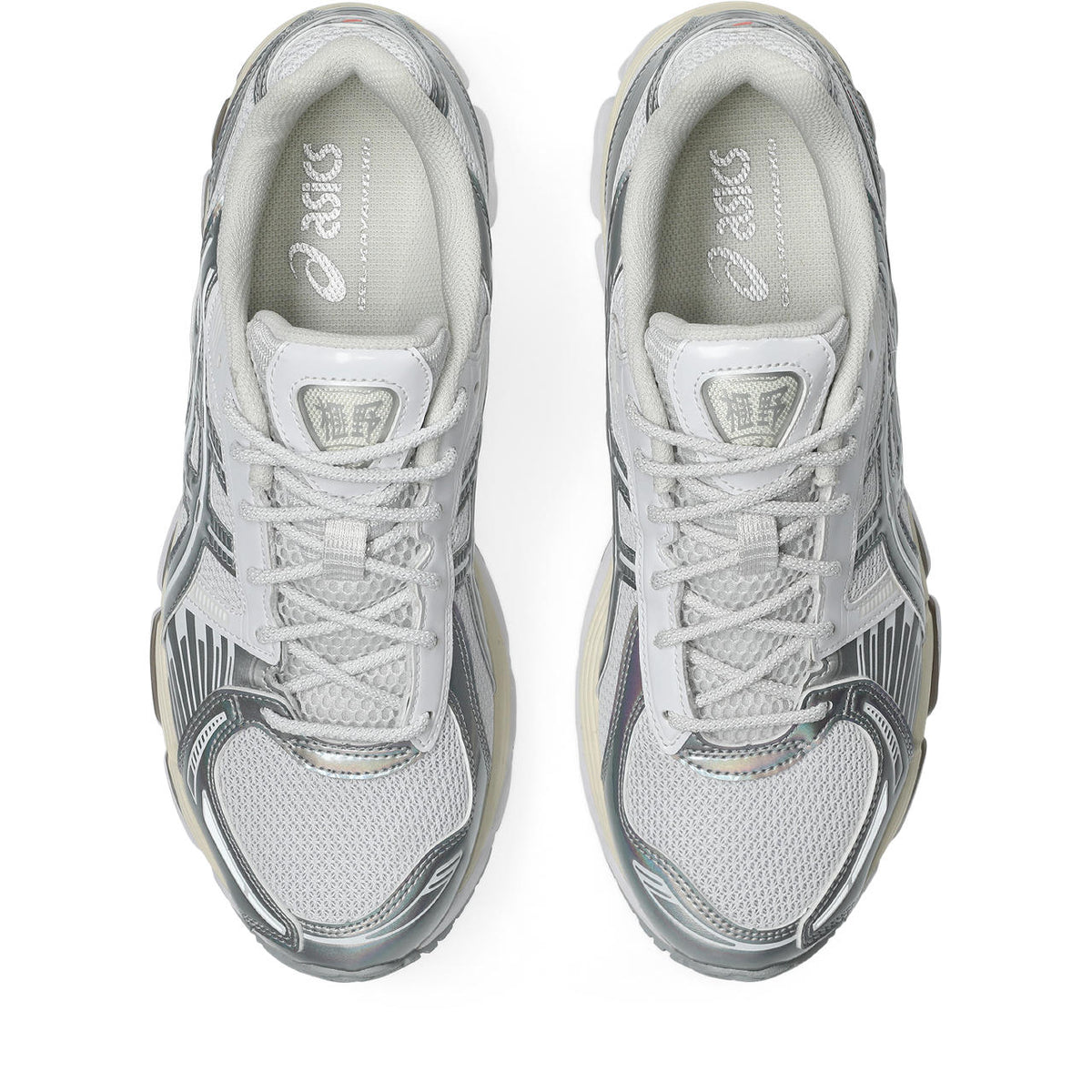Asics  shoes  neutral running shoes mens  sneakers Gel-Kayano 14 White / Iridescent Silver
