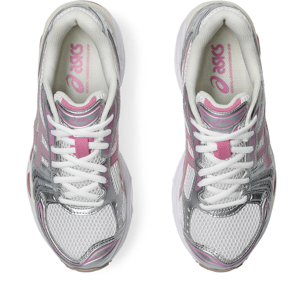 Asics  shoes  neutral running shoes mens  sneakers Gel-Kayano 14 White / Metallic Silver / Pink