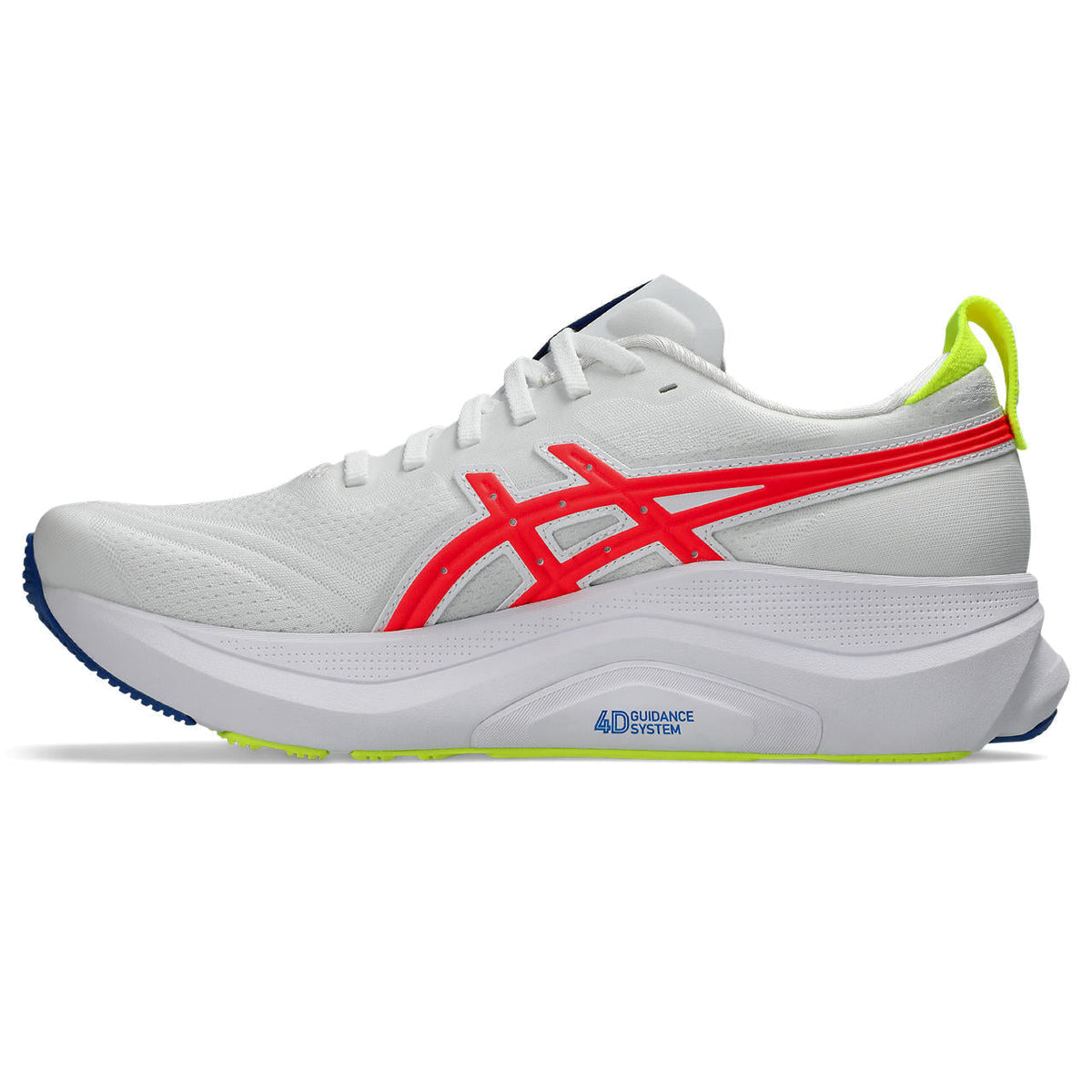 Asics  shoes  neutral running shoes mens  sneakers Gel-Kayano 32 White / Red / Neon Yellow
