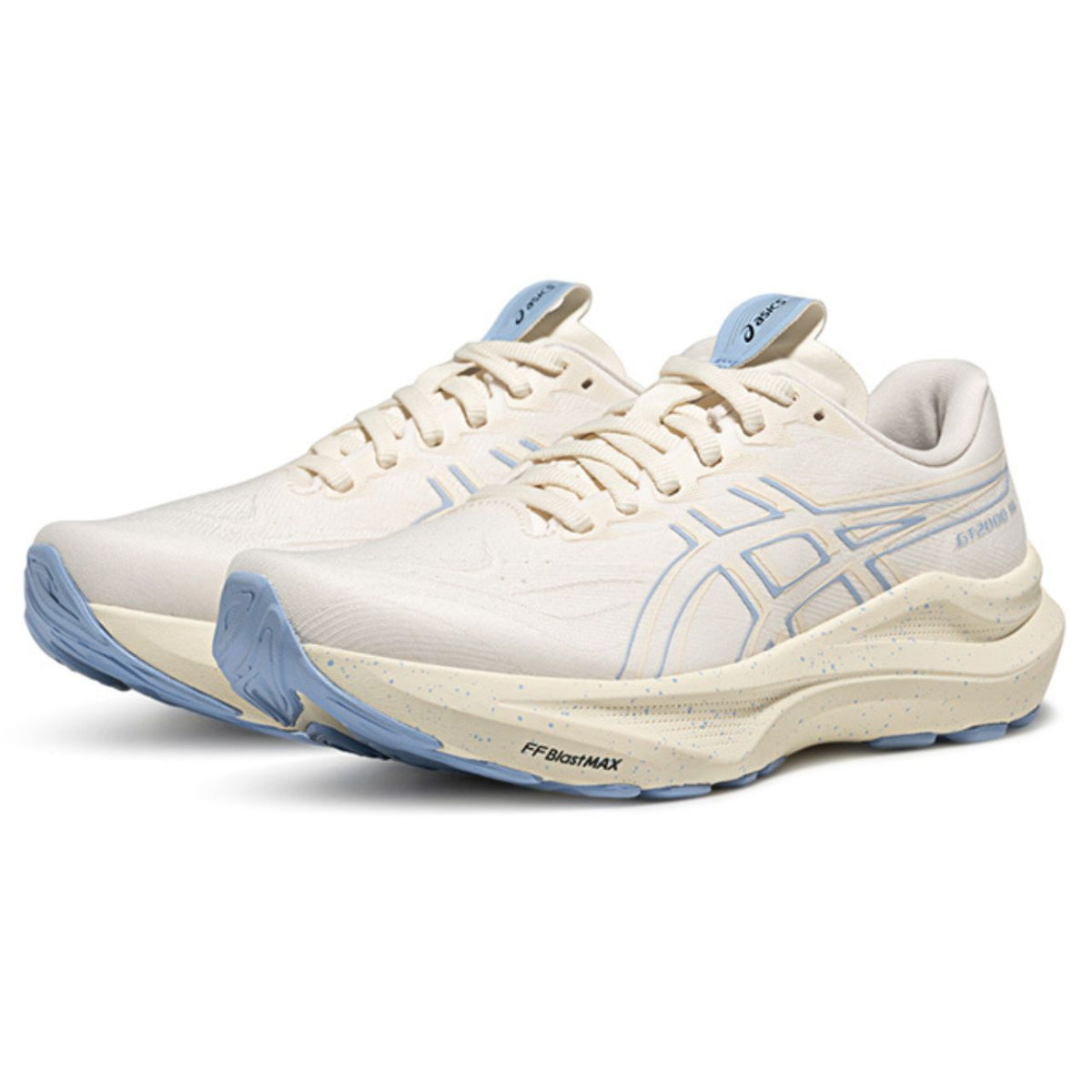 Asics womens shoes  neutral running shoes mens  sneakers GT-2000 14 Cream / Light Blue