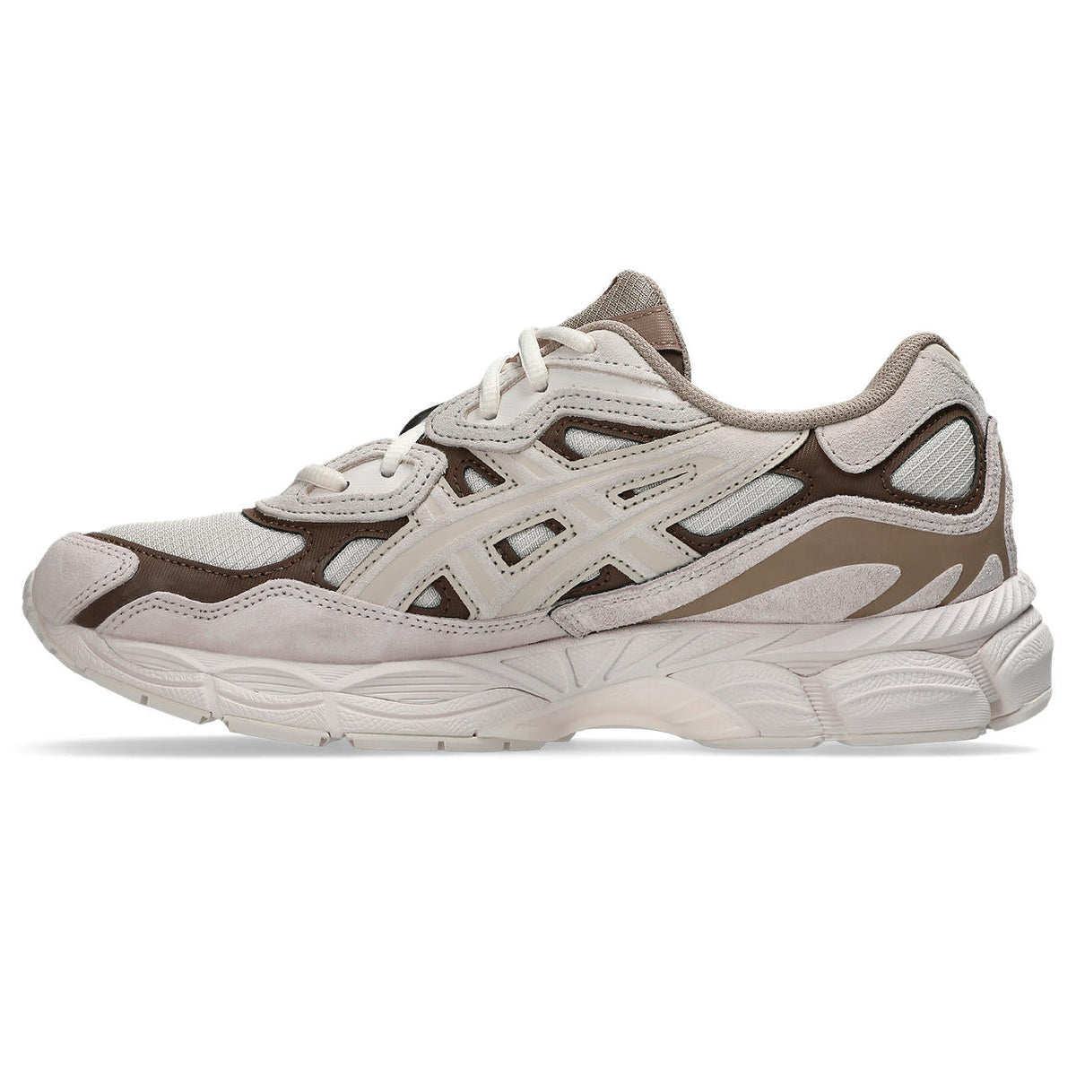 Asics womens shoes  neutral running shoes mens  sneakers Gel-NYC ¨C Cream/Brown Sneaker