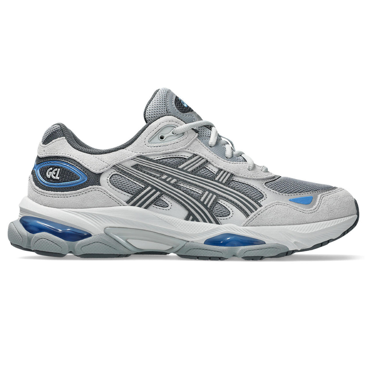 Asics womens shoes  neutral running shoes mens  sneakers Gel-NYC ¨C Light Grey/Dark Grey/Blue Sneaker
