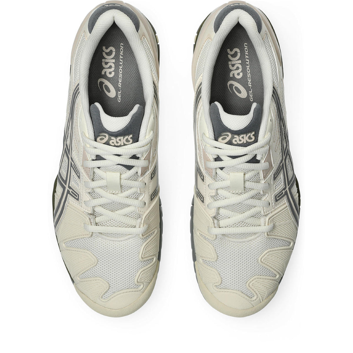 Asics womens shoes  neutral running shoes mens  sneakers Gel-Resolution ¨C Cream/Beige/Dark Grey Tennis Sneaker
