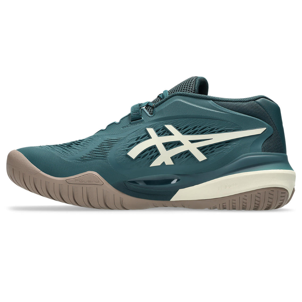 Asics womens shoes  neutral running shoes mens  sneakers Gel-Resolution ¨C Teal/Off-White Tennis Sneaker